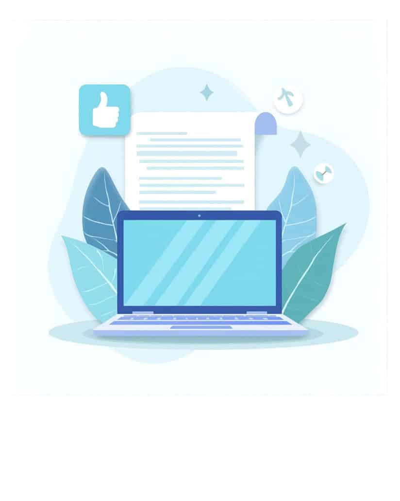 flat-veri Dokument hinter Desktop check illustration